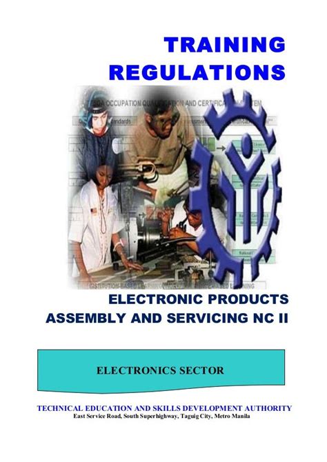 electronic products assembly and servicing example